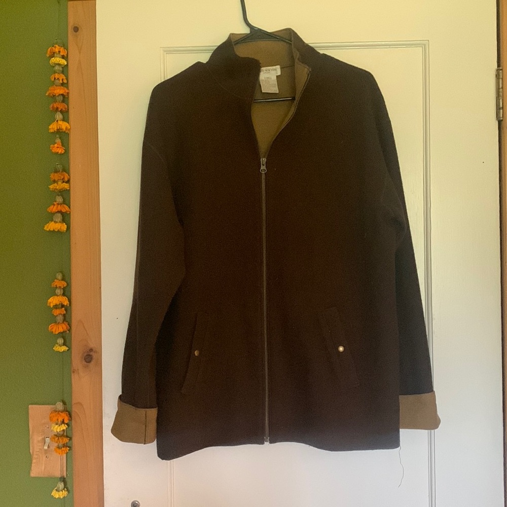 Jones New York brown wool jacket